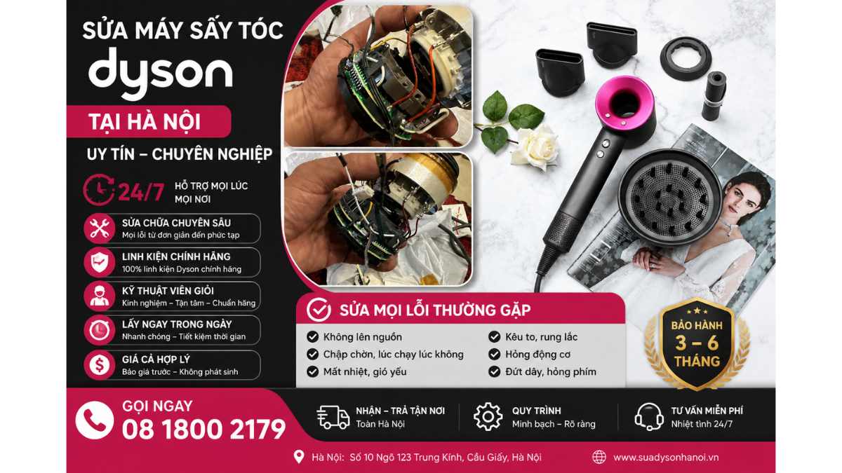 Các Lỗi Máy Sấy Tóc Dyson Thường Gặp