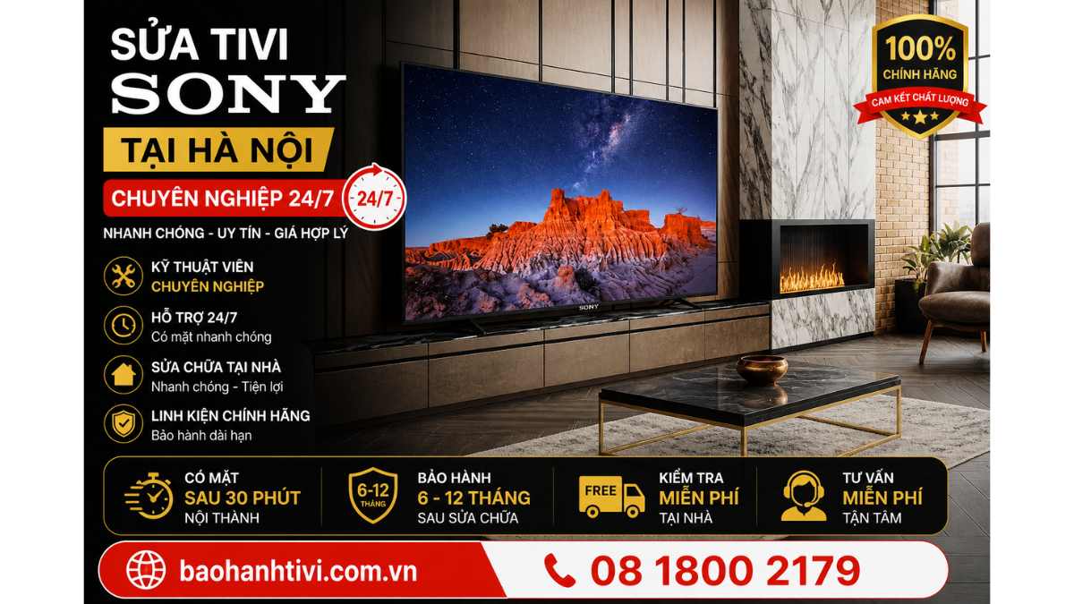 Các Lỗi Tivi Sony Thường Gặp Cần Sửa Ngay
