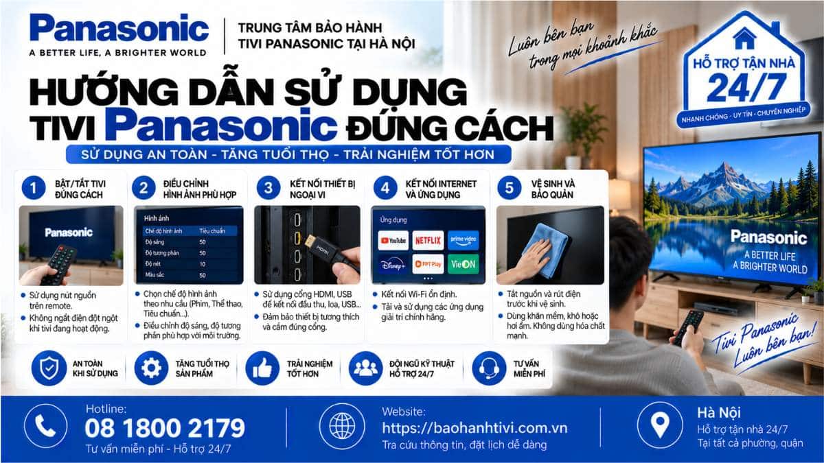 Hướng Dẫn Sử Dụng Tivi Panasonic Đúng Cách Uy Tín 📞 Hotline: 08 1800 2179 🌐 Website: https://baohanhtivi.com.vn