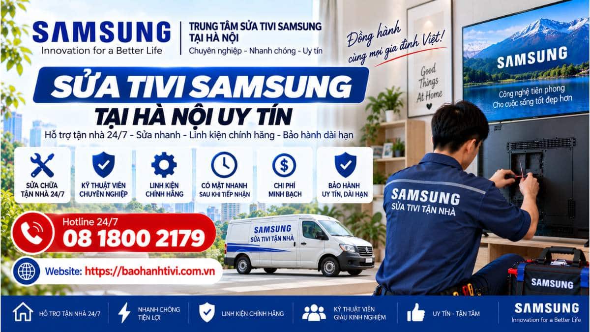 Sửa Tivi Samsung Tại Hà Nội Uy Tín 📞 Hotline: 08 1800 2179 🌐 Website: https://baohanhtivi.com.vn