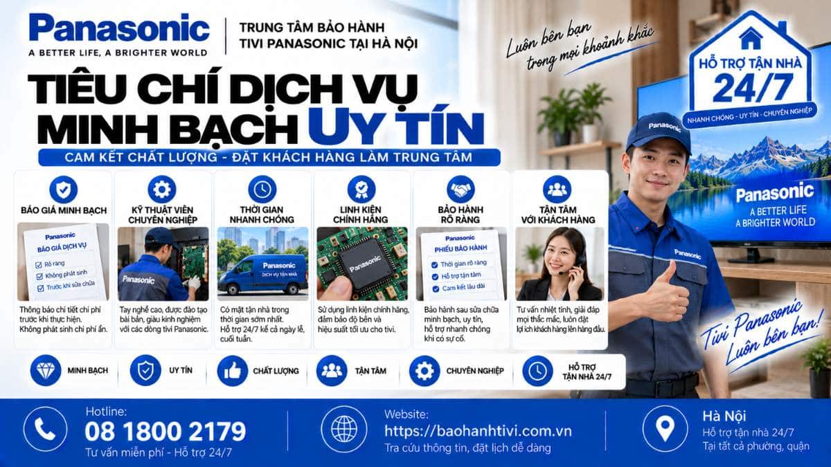Tiêu Chí Dịch Vụ Minh Bạch Uy Tín 📞 Hotline: 08 1800 2179 🌐 Website: https://baohanhtivi.com.vn
